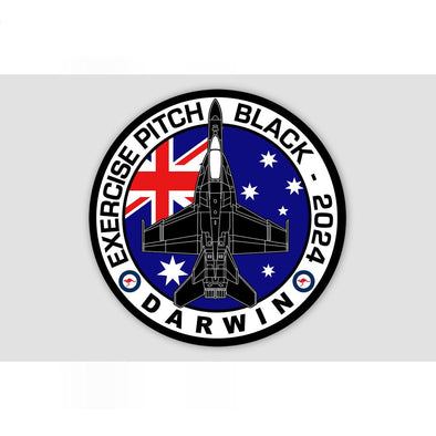 RAAF F/A-18 SUPER HORNET PITCH BLACK 2024 Sticker