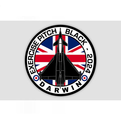 RAF TYPHOON PITCH BLACK 2024 Sticker