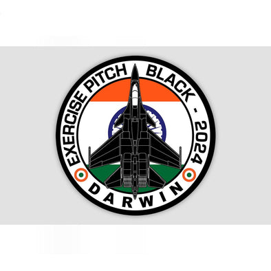 INDIAN AIR FORCE SU-30 FLANKER PITCH BLACK 2024 Sticker