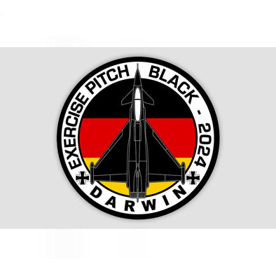 GERMAN AIR FORCE TYPHOON PITCH BLACK 2024 Sticker