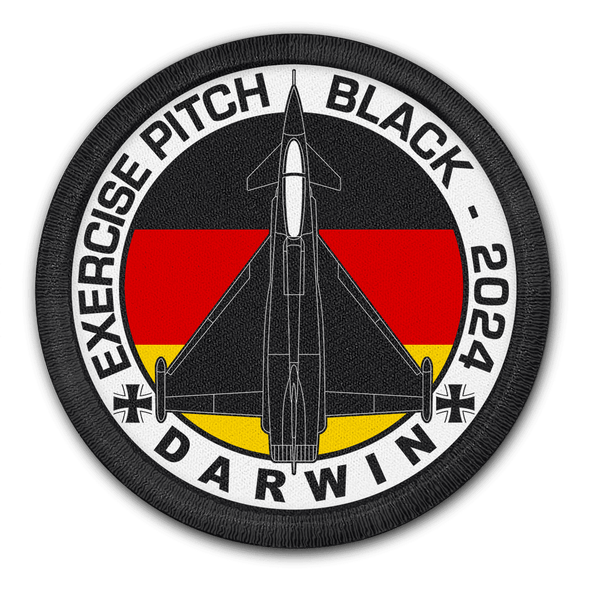 GERMAN AIR FORCE TYPHOON PITCH BLACK 2024 PATCH