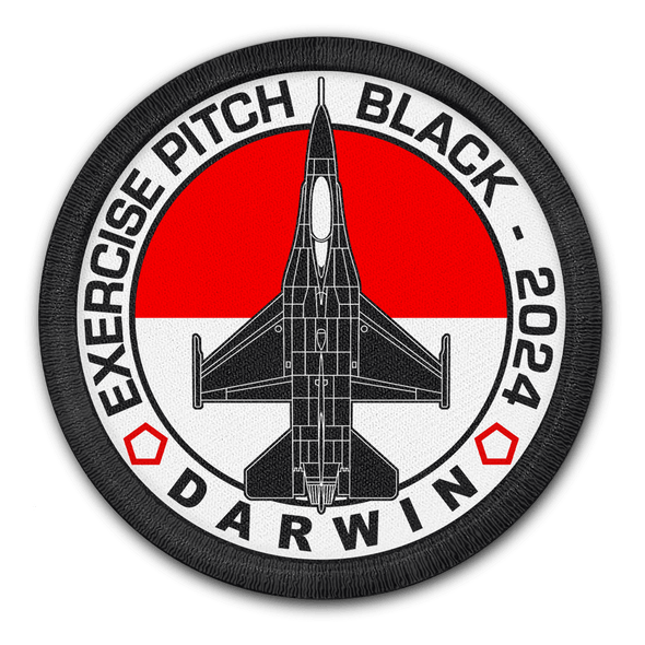 INDONESIAN AIR FORCE F-16 PITCH BLACK 2024 PATCH