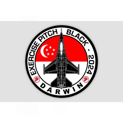 REPUBLIC OF SINGAPORE AIR FORCE F-16 PITCH BLACK 2024 Sticker