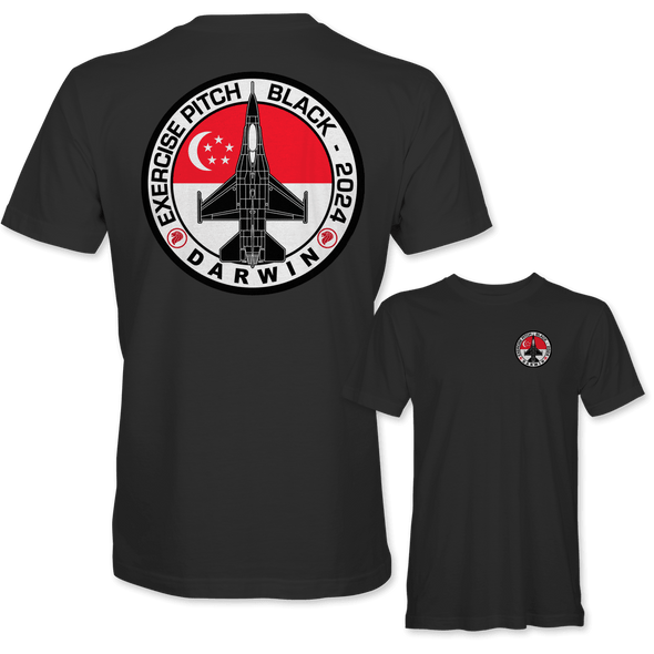 REPUBLIC OF SINGAPORE AIR FORCE F-16 PITCH BLACK 2024 T-Shirt