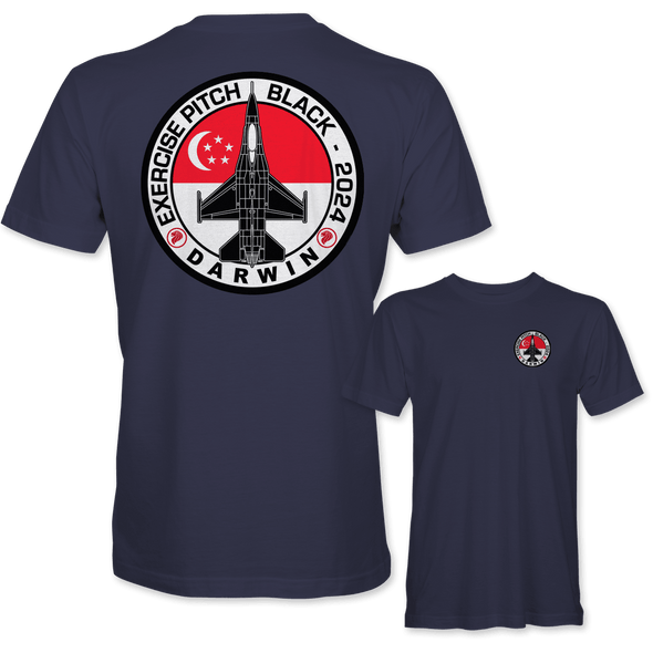 REPUBLIC OF SINGAPORE AIR FORCE F-16 PITCH BLACK 2024 T-Shirt