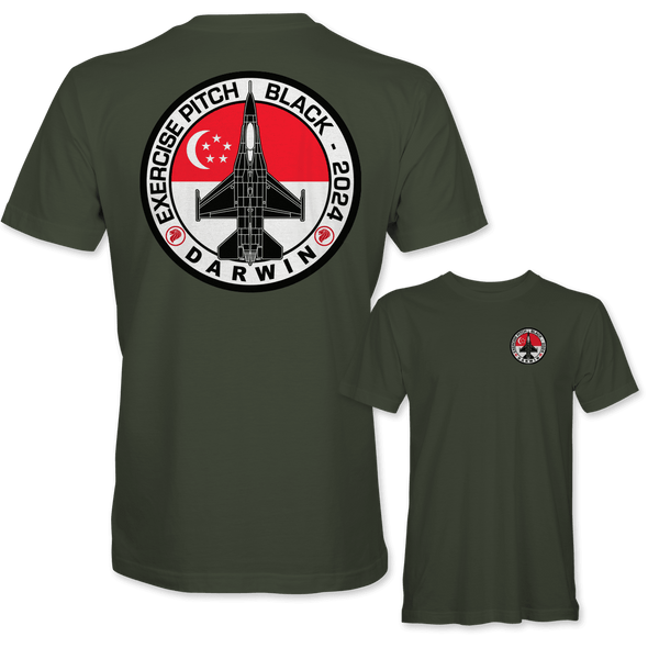 REPUBLIC OF SINGAPORE AIR FORCE F-16 PITCH BLACK 2024 T-Shirt