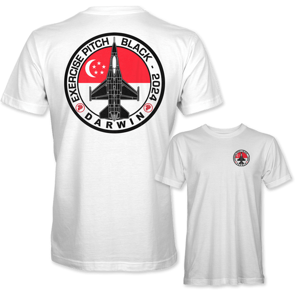 REPUBLIC OF SINGAPORE AIR FORCE F-16 PITCH BLACK 2024 T-Shirt