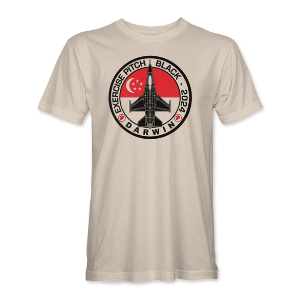 REPUBLIC OF SINGAPORE AIR FORCE F-16 PITCH BLACK 2024 T-Shirt