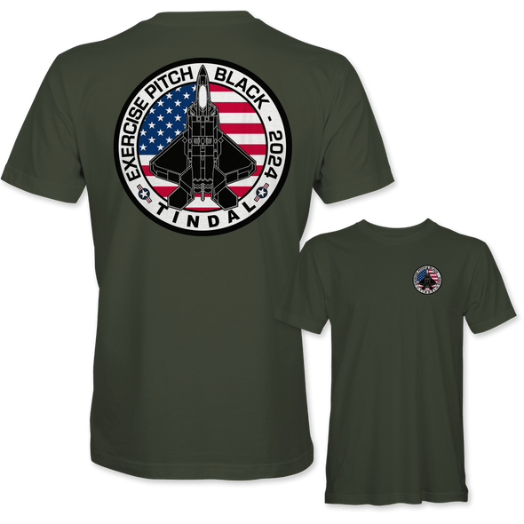 USAF F-22 RAPTOR PITCH BLACK 2024 T-Shirt