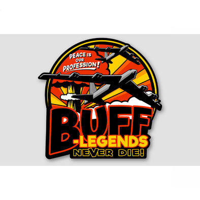 B-52 BUFF LEGENDS NEVER DIE Sticker