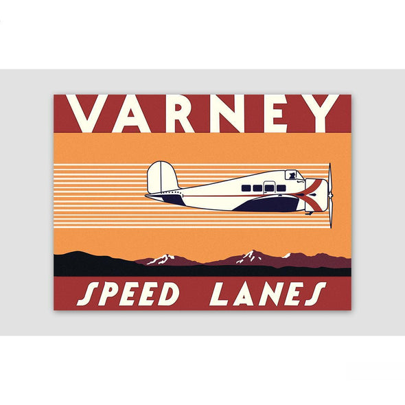 VARNEY SPEED LANES Sticker