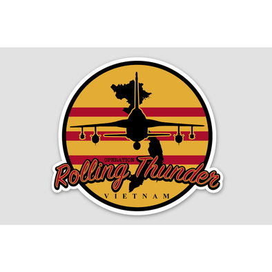 F-105 'ROLLING THUNDER' Sticker - Mach 5