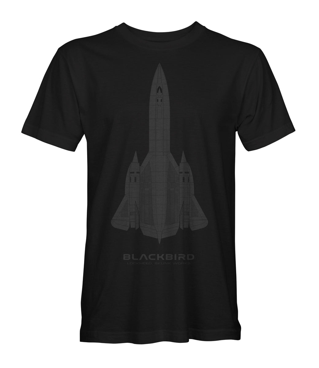 SR-71 BLACKBIRD 'LOCKHEED, SKUNKWORKS' STEALTH SERIES T-Shirt – Mach 5